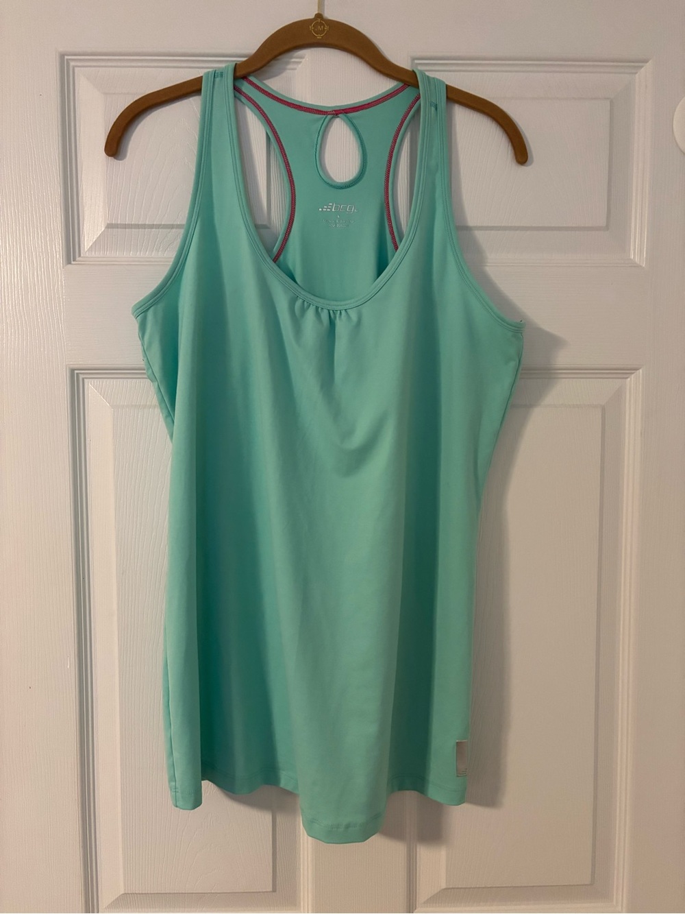 BCG Activewear Racerback Tank Top Aqua Women’s Large